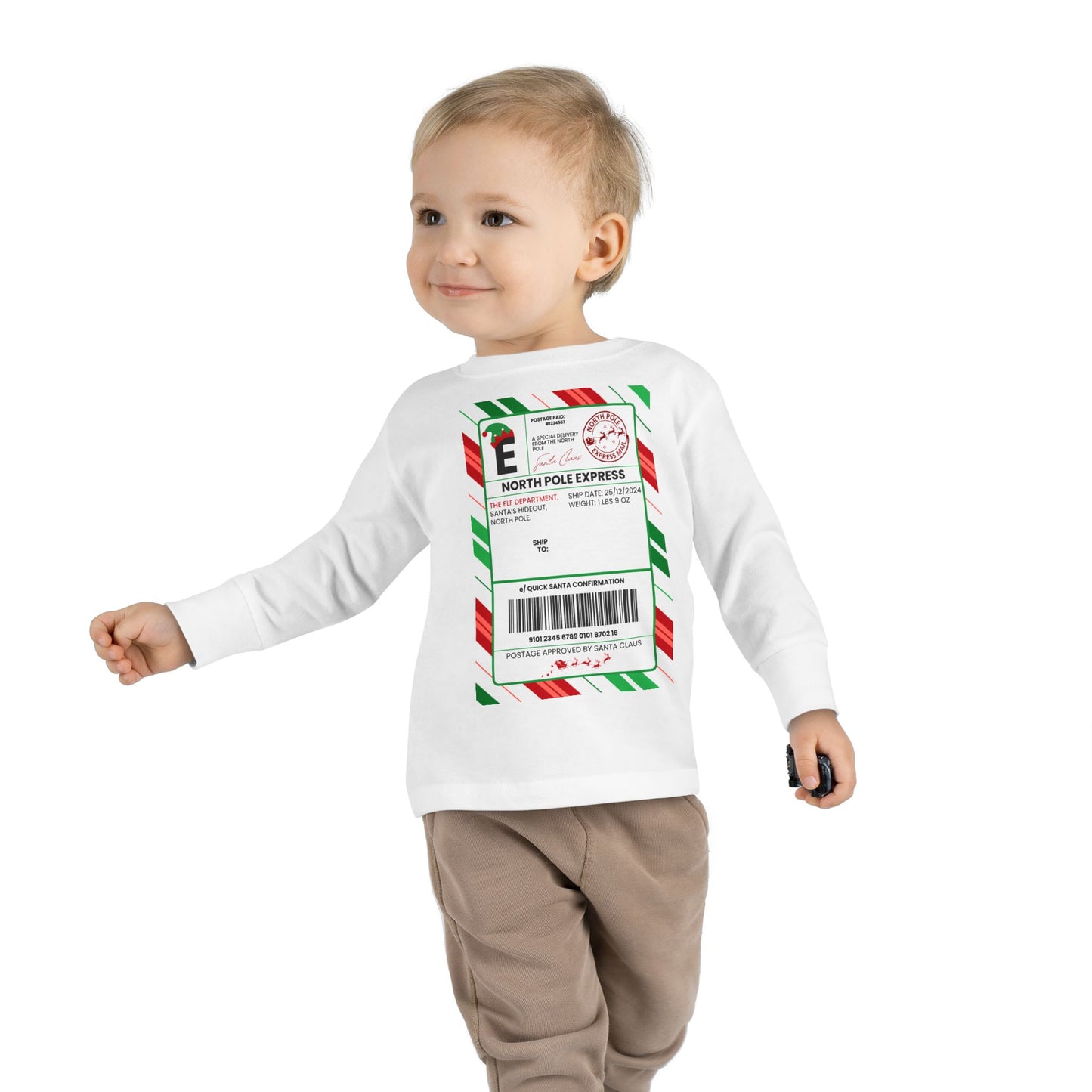 Kid Tee Christmas elf Postage Stamp Design