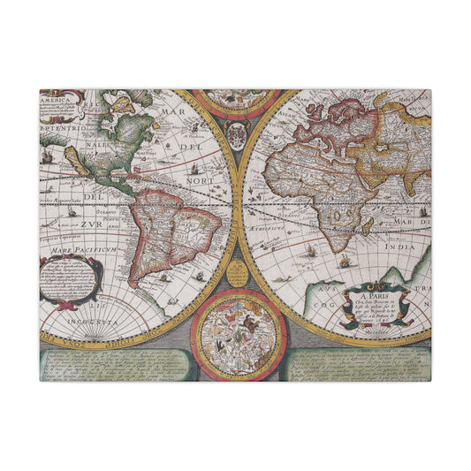 Canvas Maps World Christmas Gift